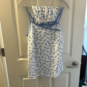 Garnet Hill Asian Wrap Organic Cotton Cami and Shorts - Pajamas